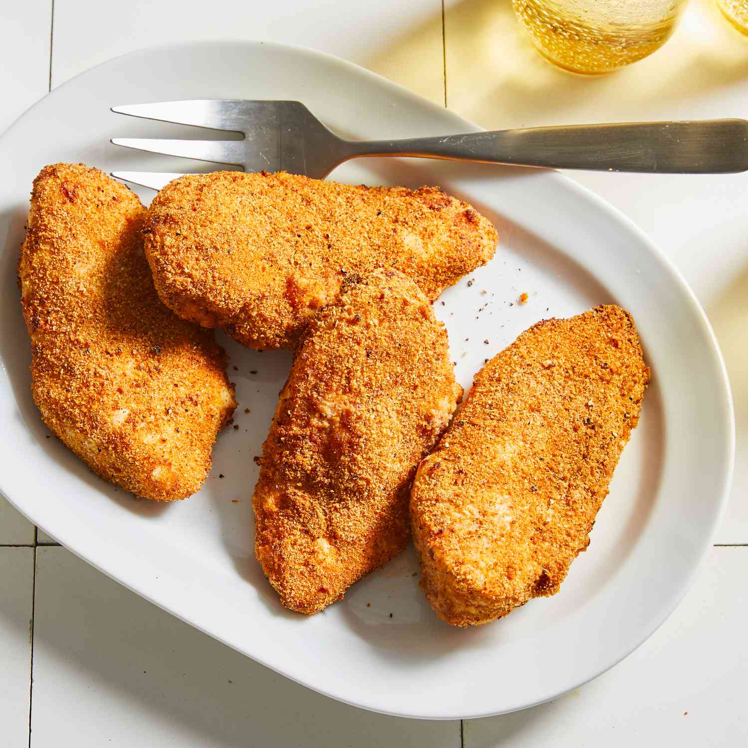 fried chicken with bread crumbs recipe