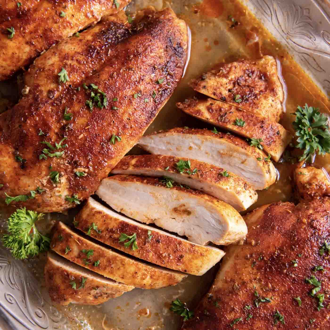 Crispy Oven-Baked Chicken Thighs with Herbs