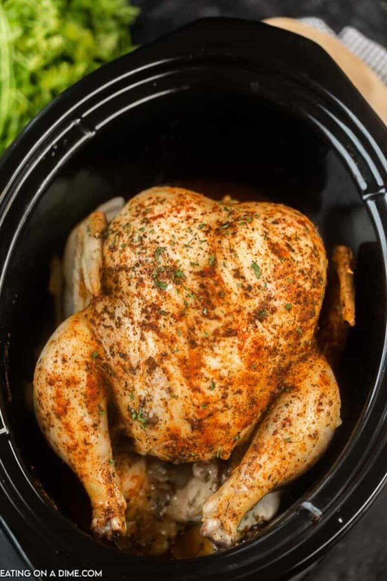 slow cook whole chicken recipe crockpot