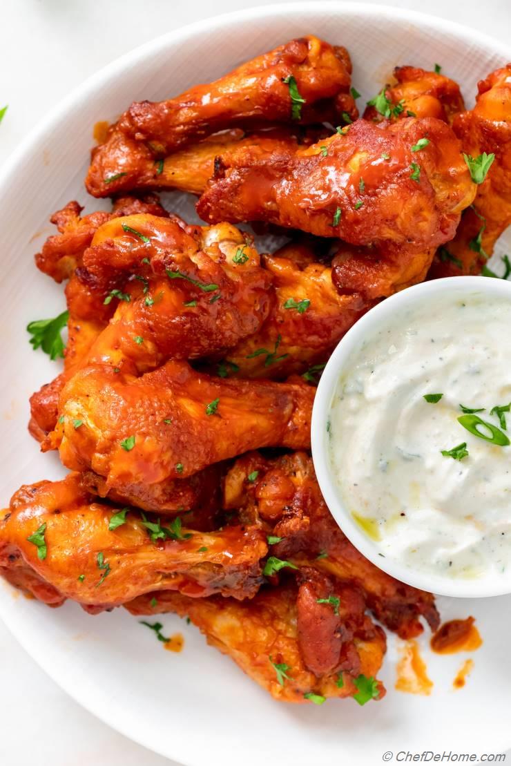 air fryer buffalo chicken wings recipe