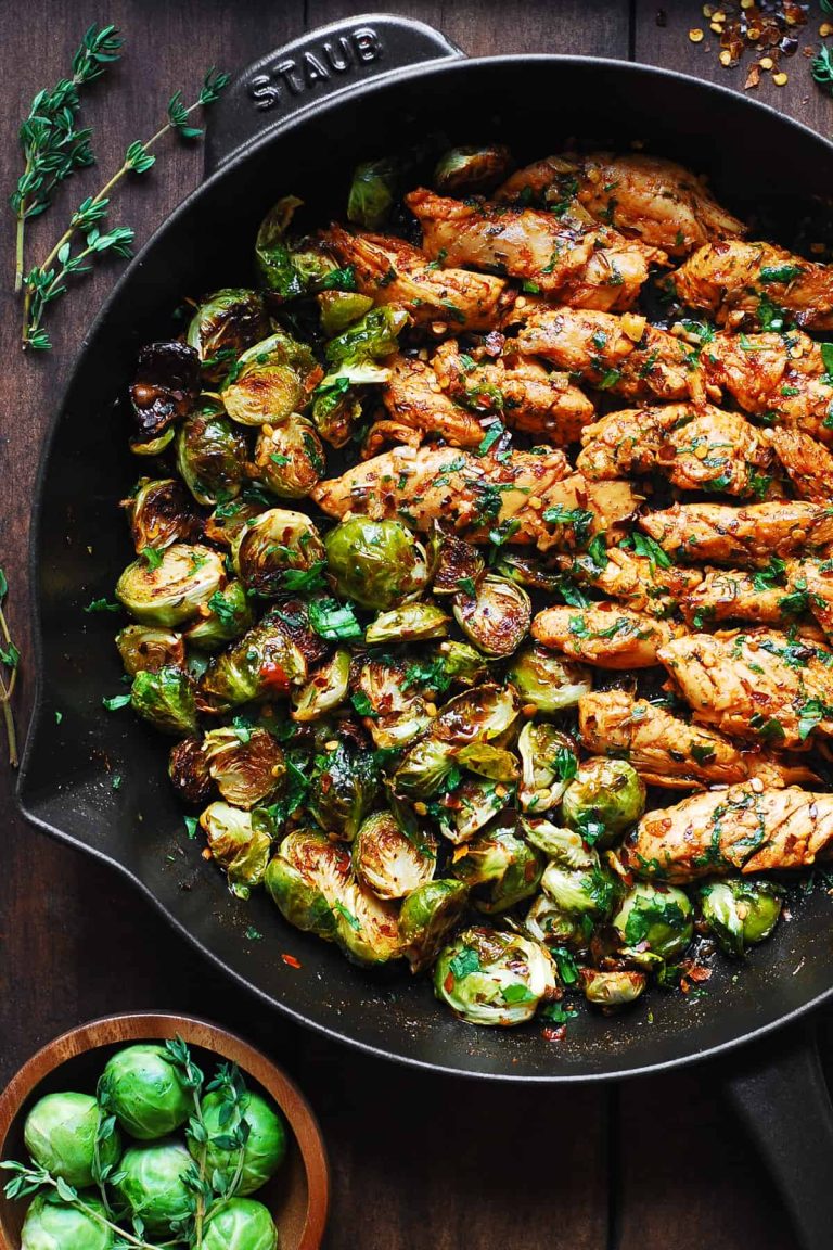 brussel sprouts and chicken recipe