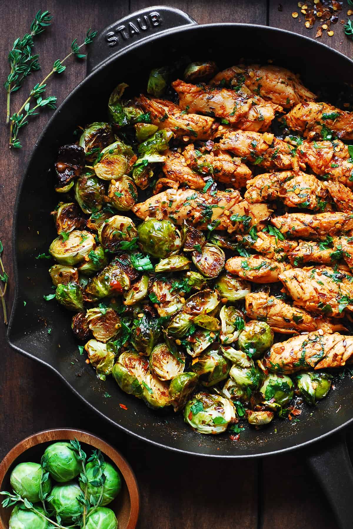 brussel sprouts and chicken recipe