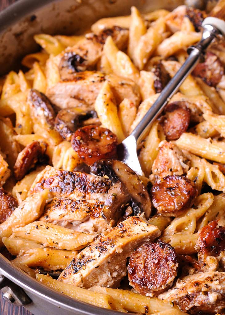 cajun chicken and sausage pasta recipe