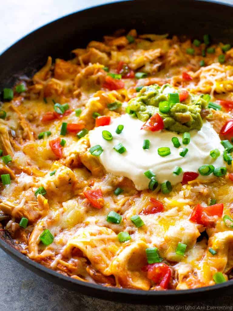 chicken enchilada skillet recipe