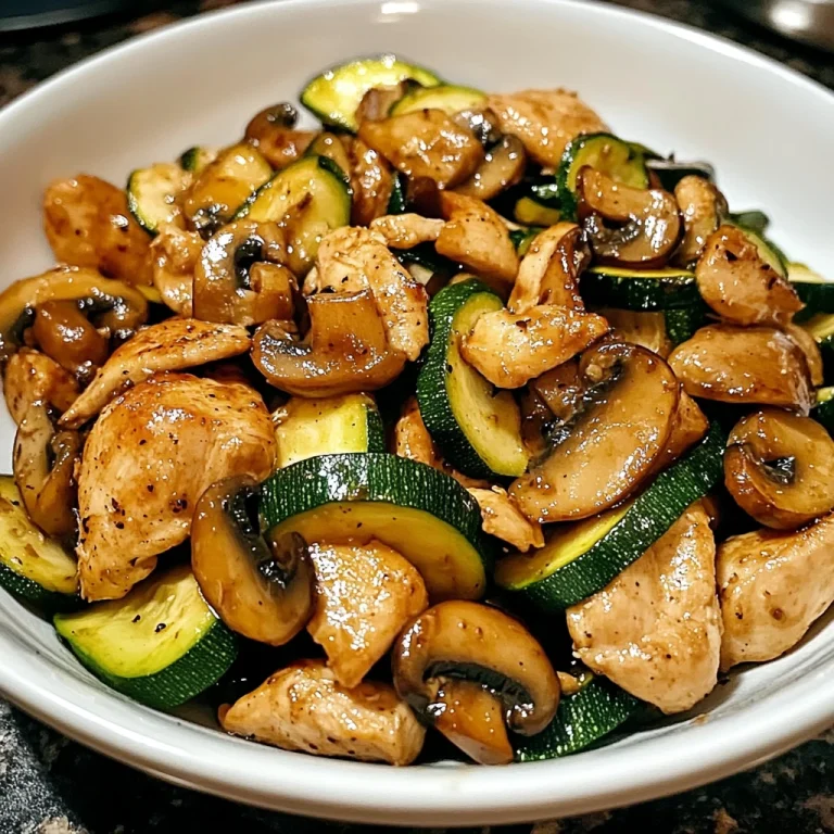 chicken mushroom zucchini recipe