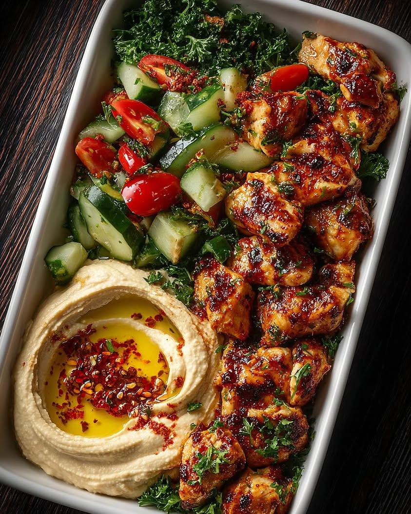 chicken recipe with hummus