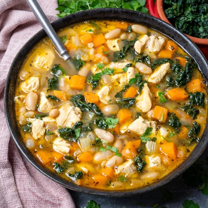 chicken soup with white beans recipe