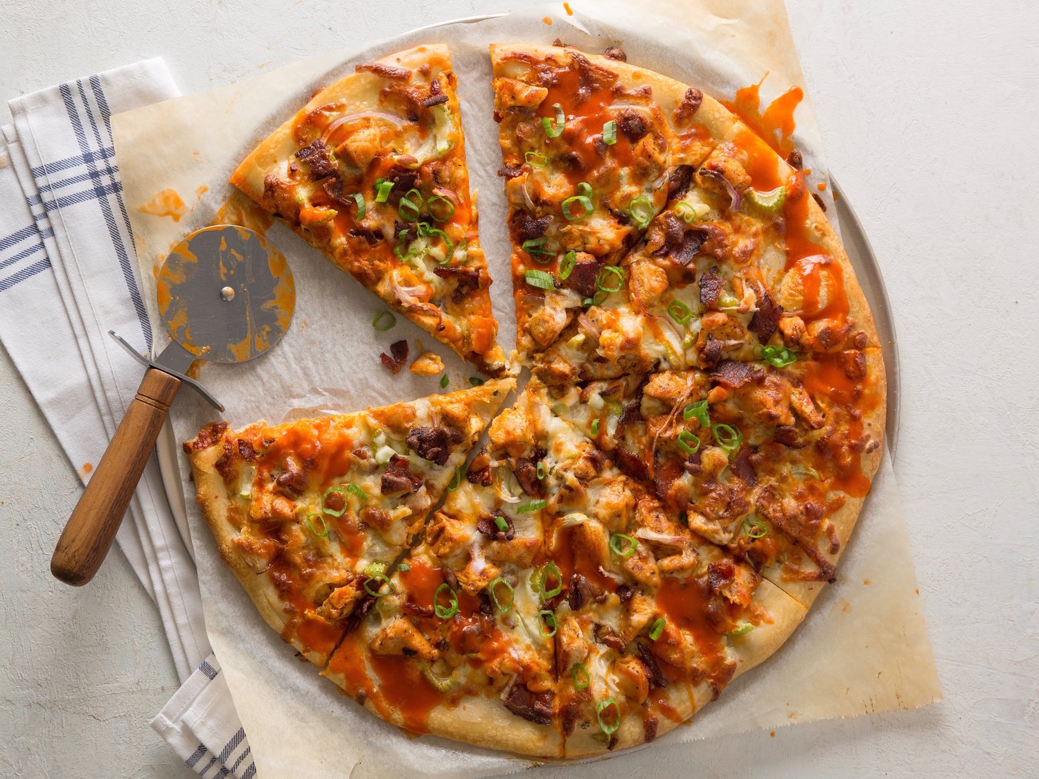 Crispy Chicken Wing Pizza
