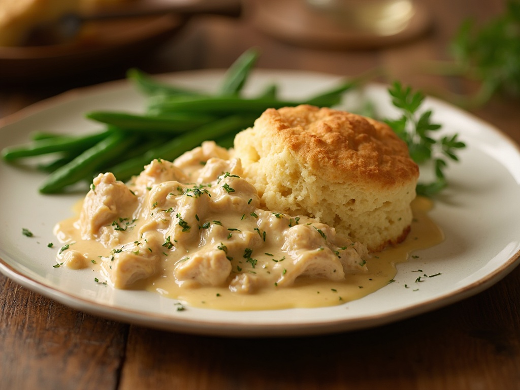 cream chicken and biscuits recipe