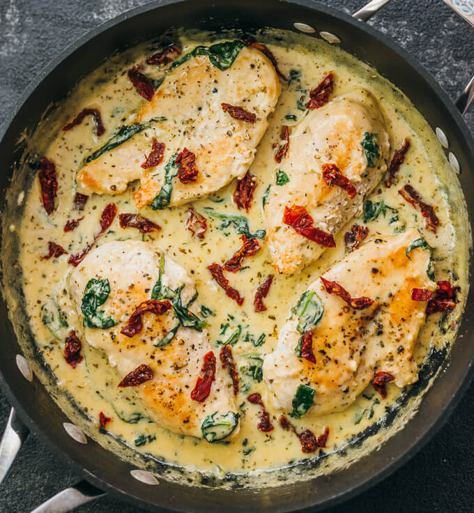 Tuscan Chicken with Sun-Dried Tomatoes