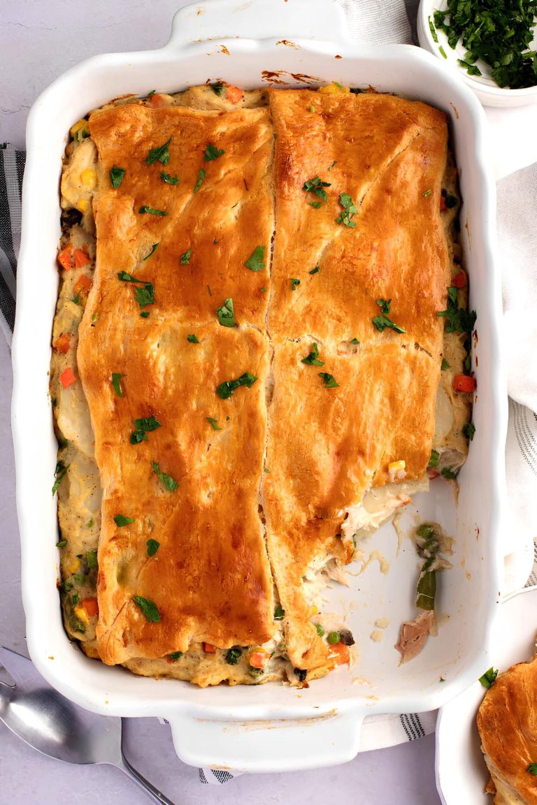 crescent roll chicken pot pie recipe