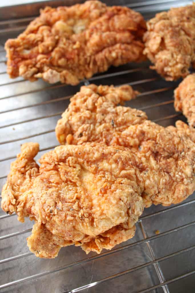 fried chicken breast recipe without buttermilk