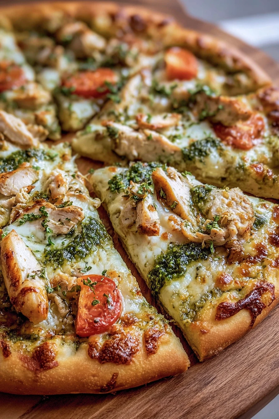 pesto chicken pizza recipe