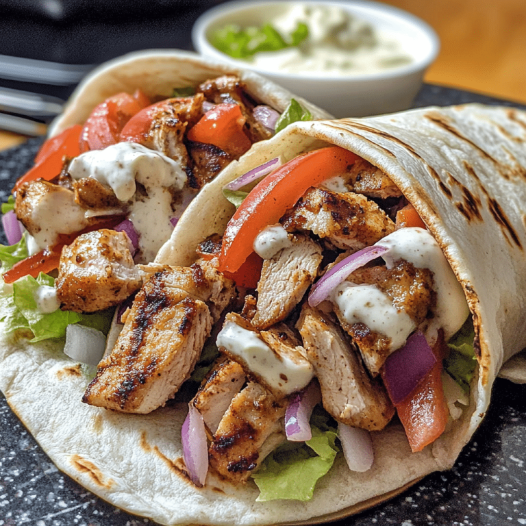 recipe chicken shawarma wrap