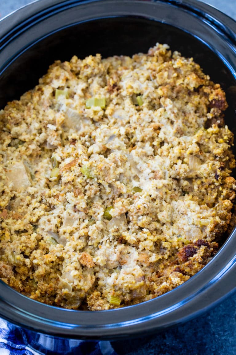 recipe for chicken and dressing in crock pot
