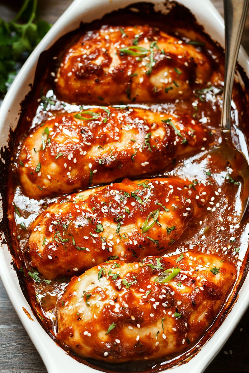 recipe with baked chicken breasts