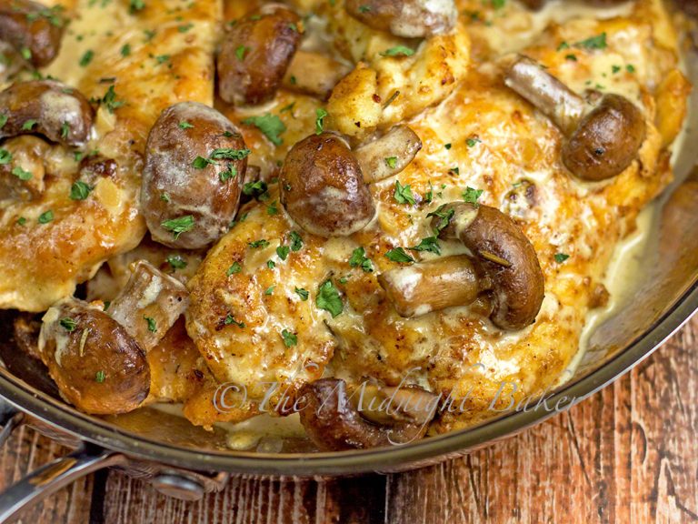 recipe with portabella mushrooms and chicken