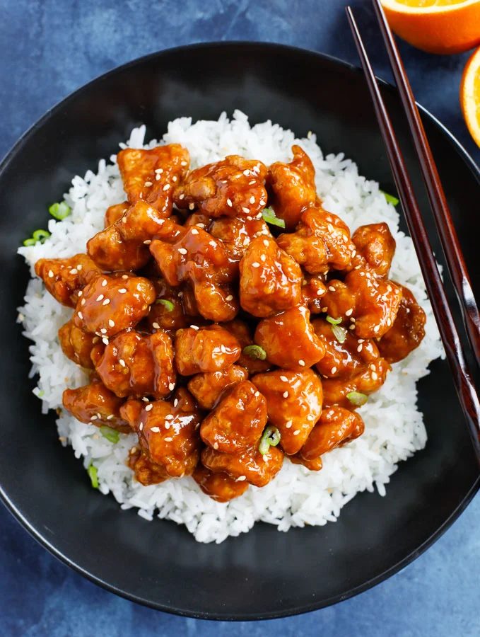 Easy Orange Chicken with Orange Marmalade Glaze